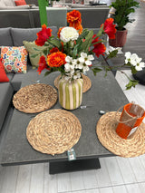 Timber Lounge Corner Set Lava with height adjustable table