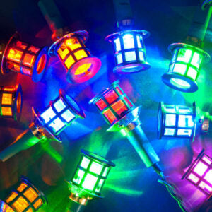 Multi-Colour LED mini lantern lights