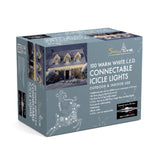 100 Connectable Icicle Lights (Various colours)