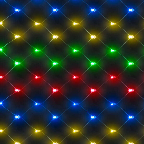 Chasing Net Light with 100 Multi-Coloured LEDs