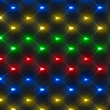 Chasing Net Light with 100 Multi-Coloured LEDs