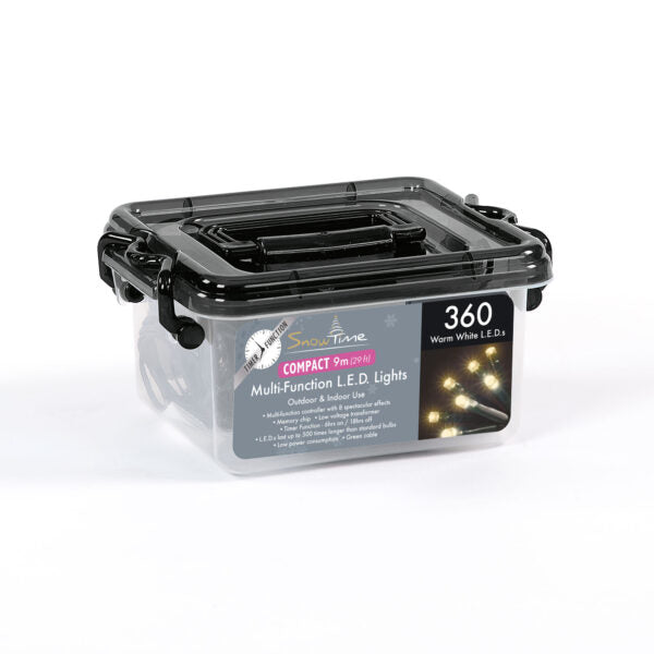 360 LED Compact Lights w/Timer (Various colours)