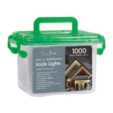 1000 LED Icicle Lights (Various Colours)