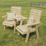 Clover Wooden Love Seat