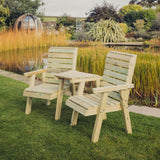 Clover Wooden Love Seat