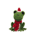 Christmas Frog with Hat & Scarf