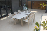 Cortina 6 Seat with Manolo 240cm Barrel Ceramic Dining Table