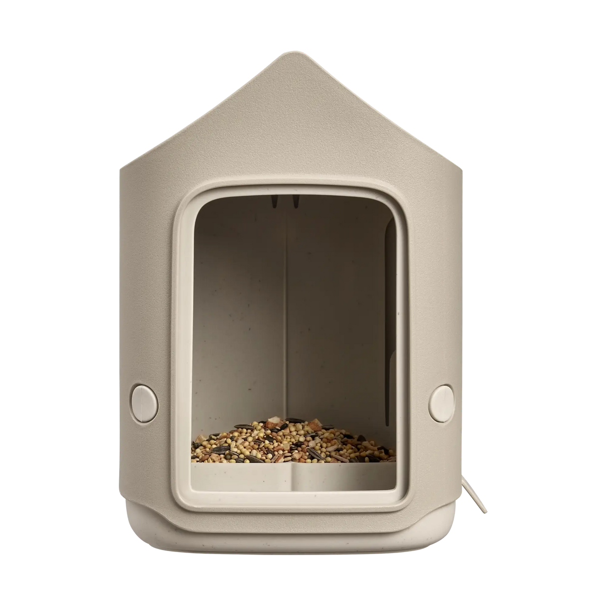 Cosy bird feeder 18cm mushroom beige