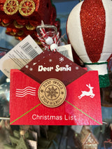 Wood Christmas Envelope Dec