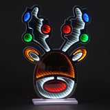 60cm Infinity Reindeer Head with Baubles