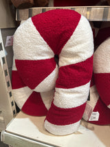 Cushion candy cane red