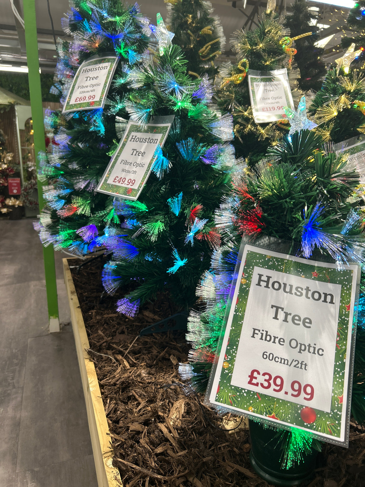 Houston tree fibre optic green