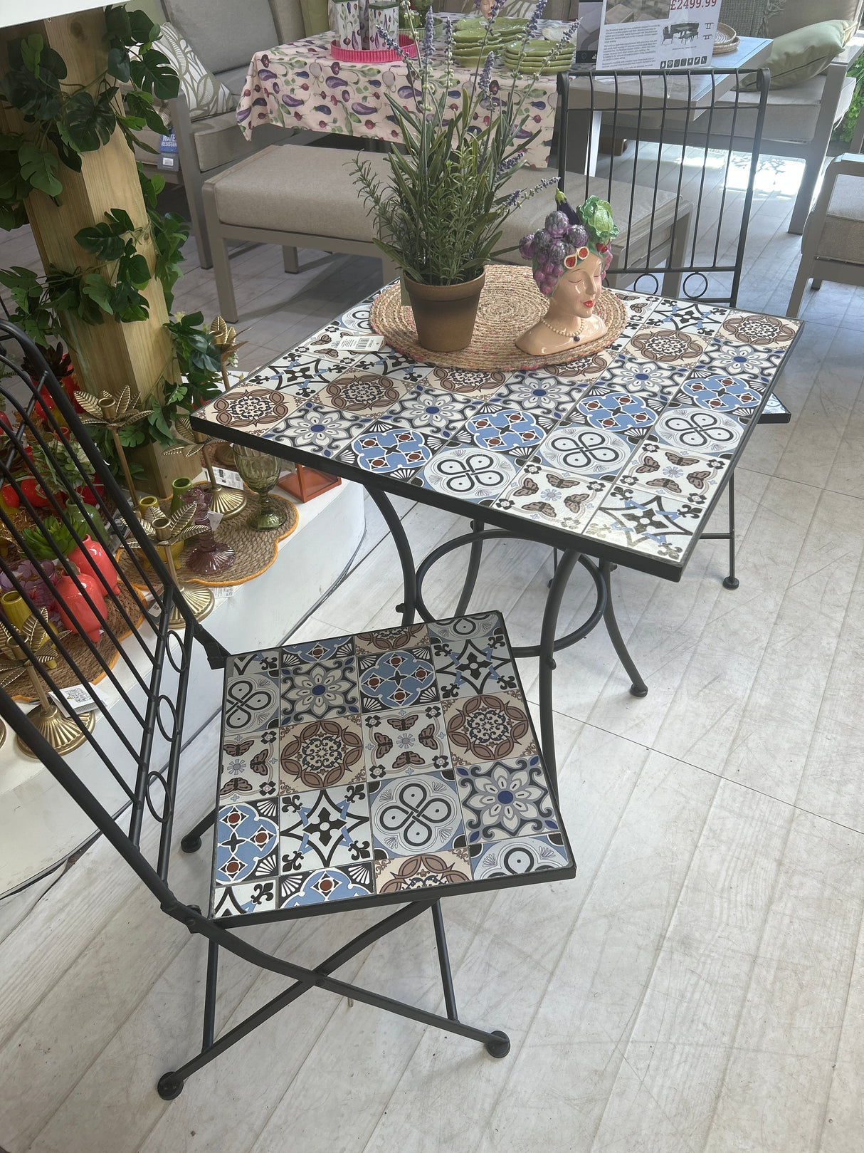 Alexandria 60cm Mosaic Bistro Set