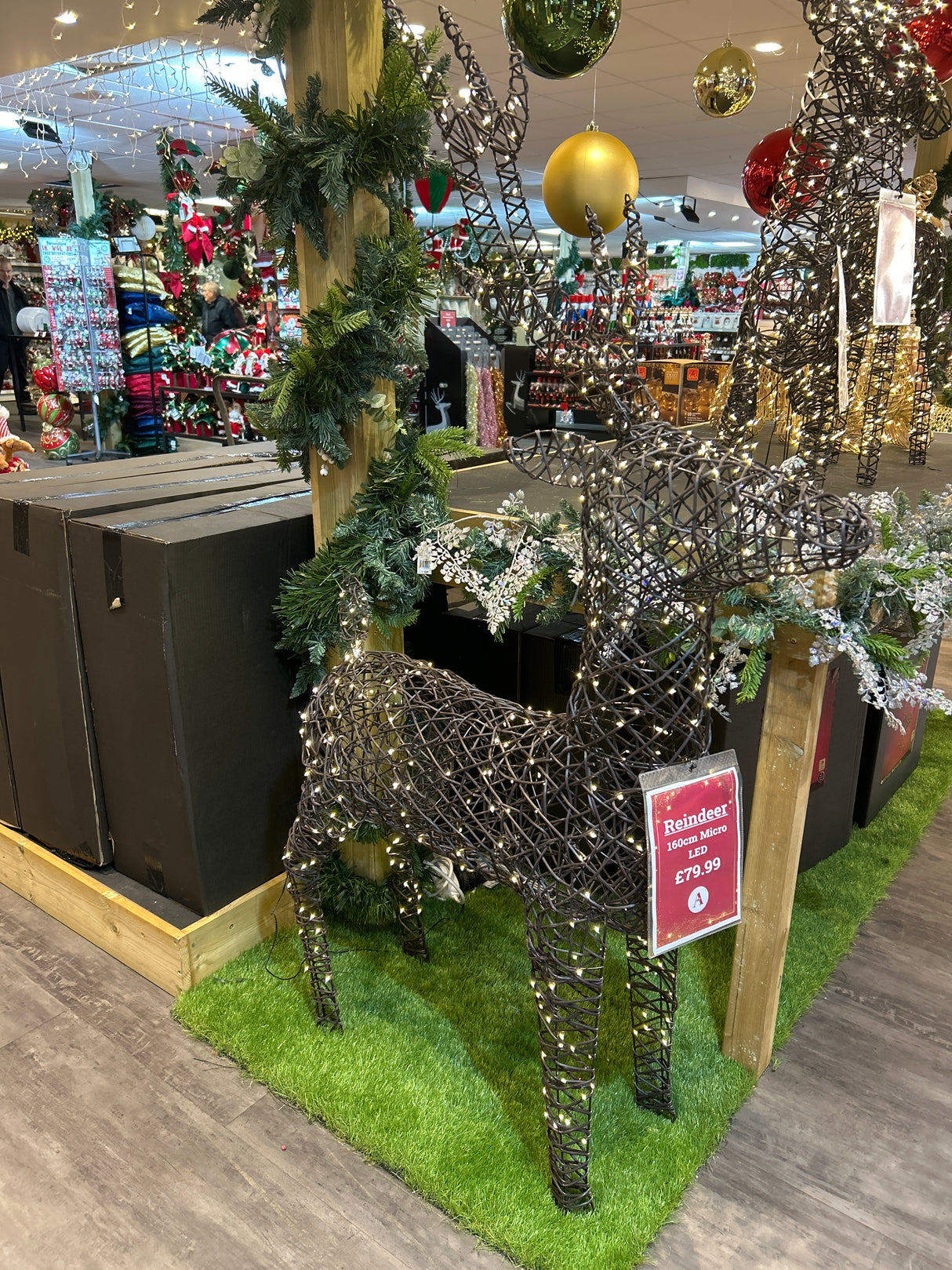 160cm Micro LED Reindeer Mains