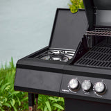 GRILLSTREAM STEALTH 6 BURNER WITH SIDE BURNER - MATT BLACK