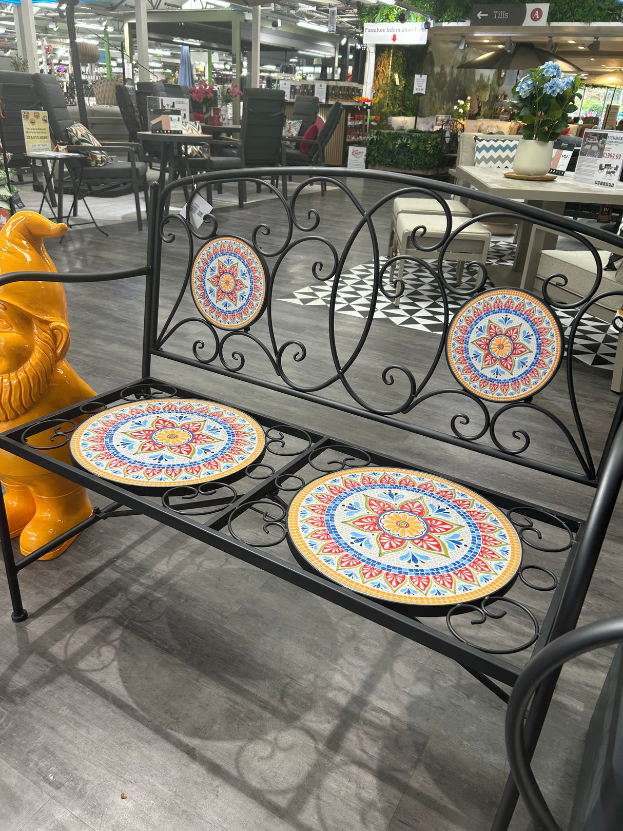 Valencia Mosaic Bench
