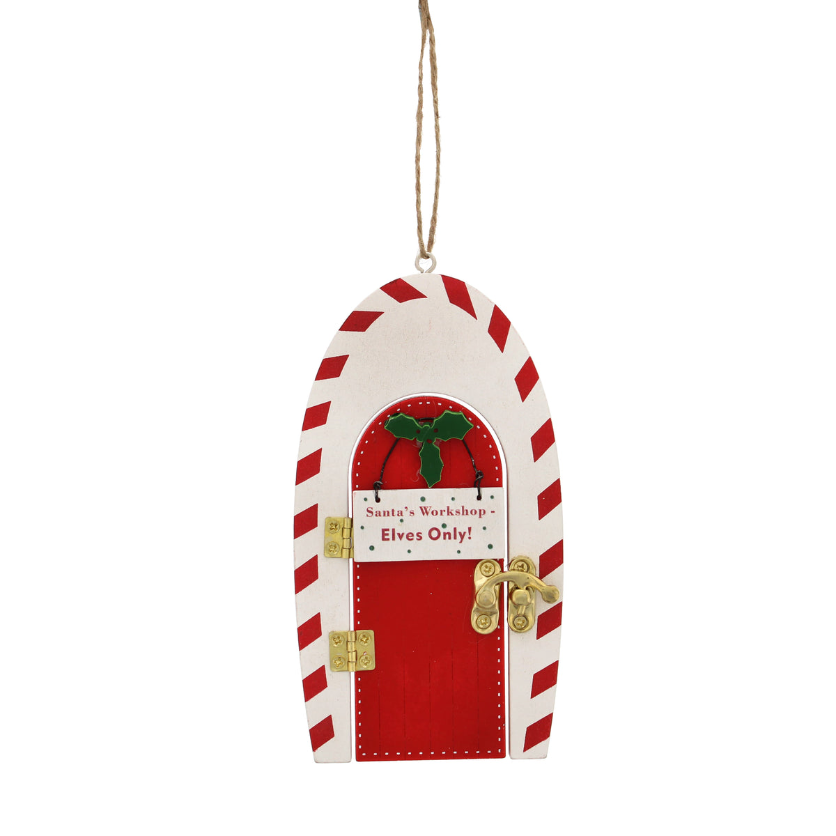 14cm hanging Santa's Workshop door