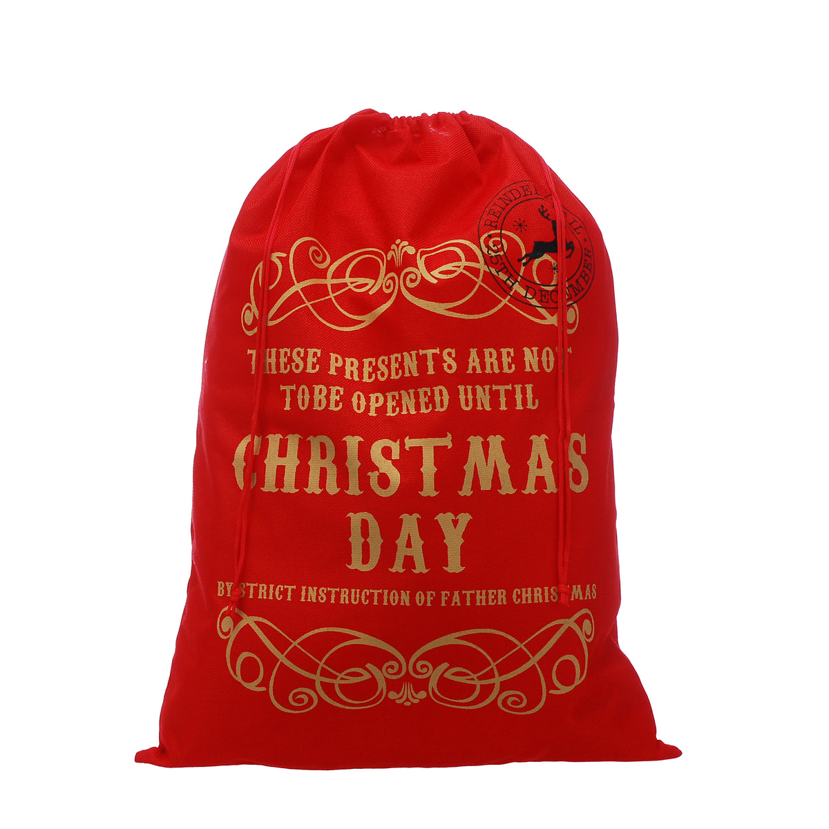 70cm red Christmas day sack