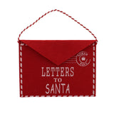 20cm hanging red felt envelope-LETTERS TO SANTA