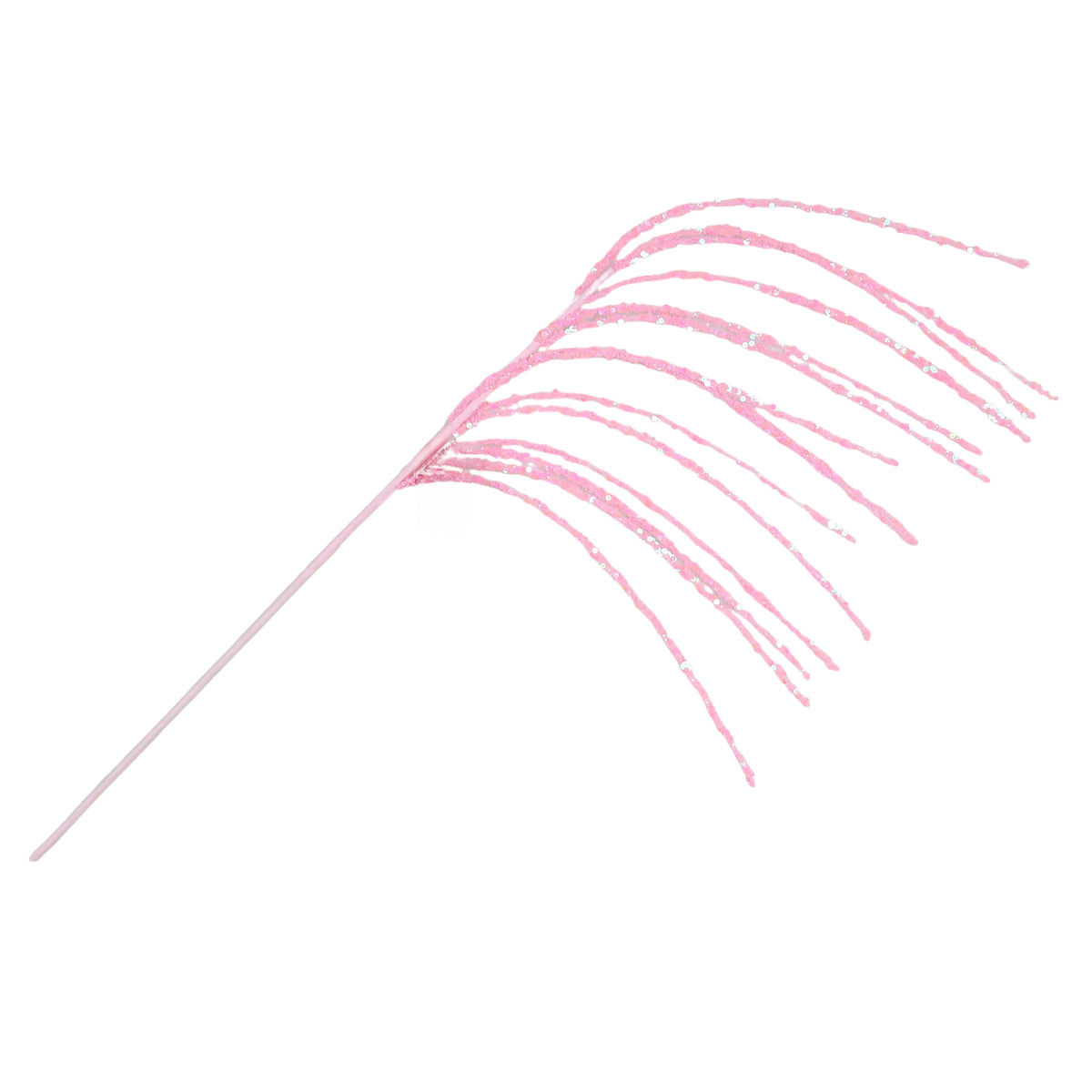 76cm pink glitter beaded spray