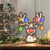 40cm infinity bauble reindeer