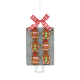 17cm hanging claydough baking tray-gingerbread men