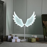 102cm white neon angel wings