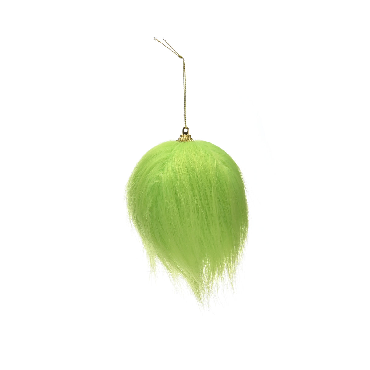 8cm hanging green faux fur ball