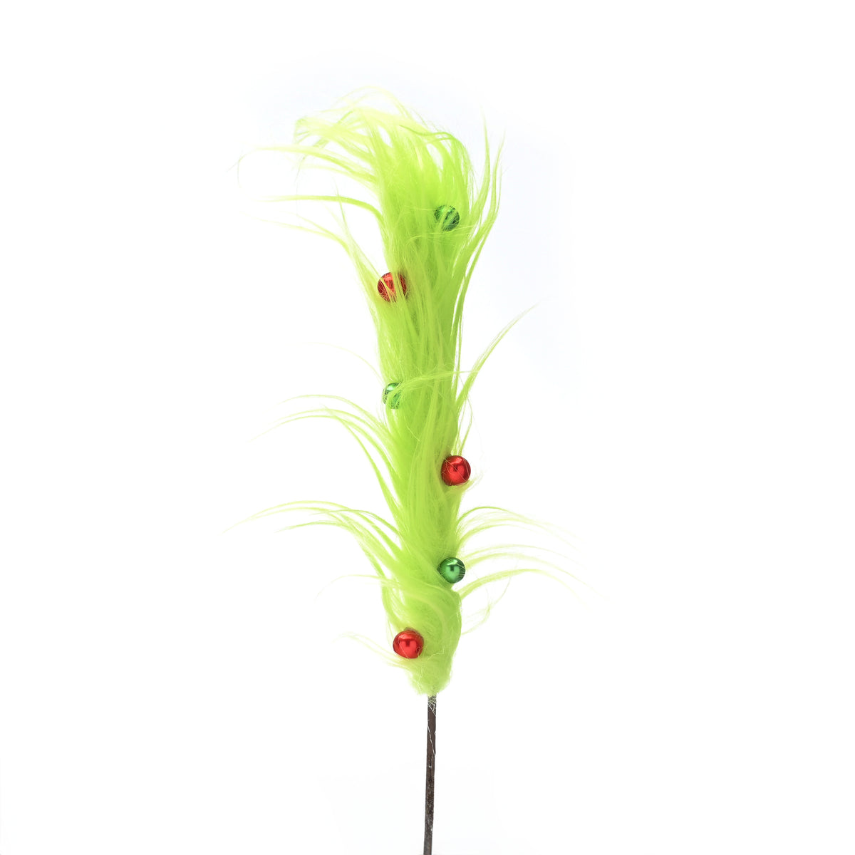 40cm green faux fur picks