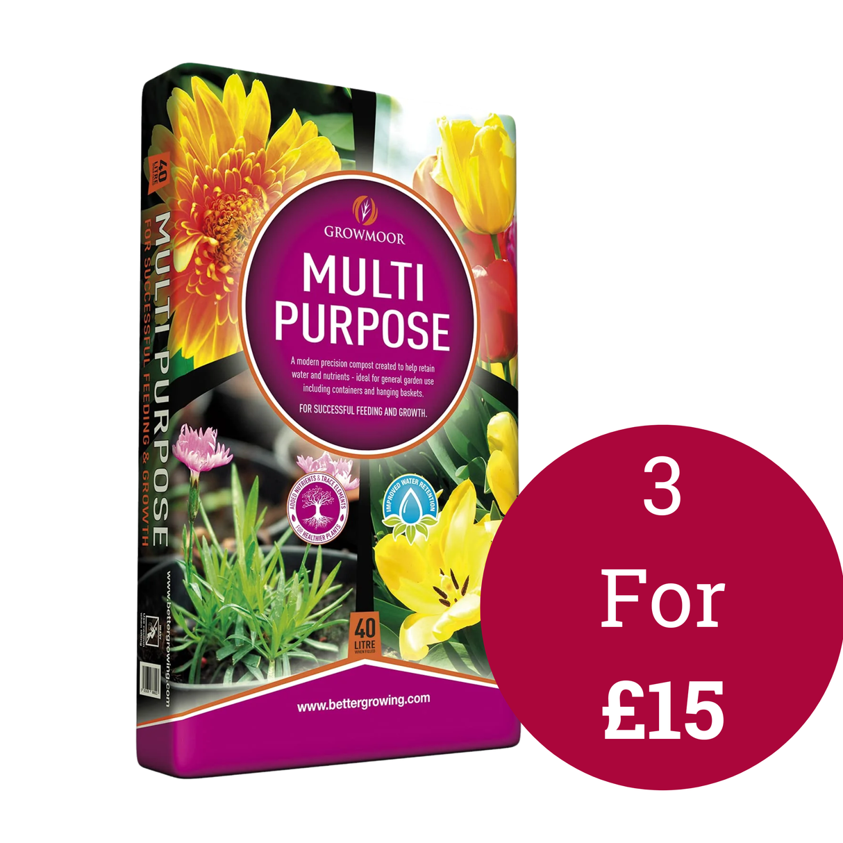 Growmoor Multi-Purpose Compost 50L