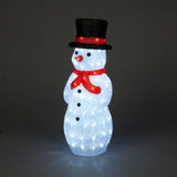 52.5cm Acrylic Snowman with Black Top Hat