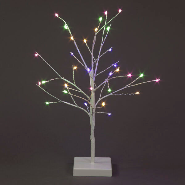 40cm Micro Light Twig Tree w/32 LEDs WW Multi Coloured