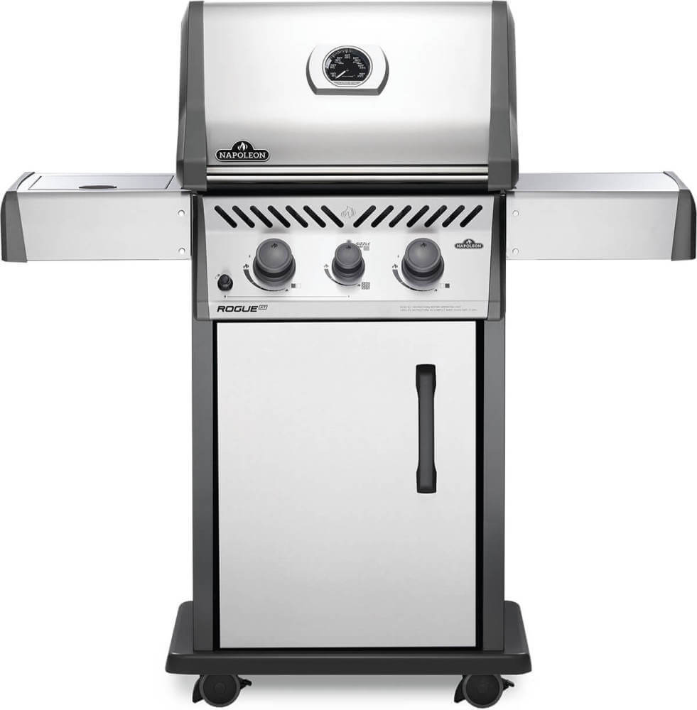 Napoleon Rogue XT 365 LPG, stainless IR side burner and high lid