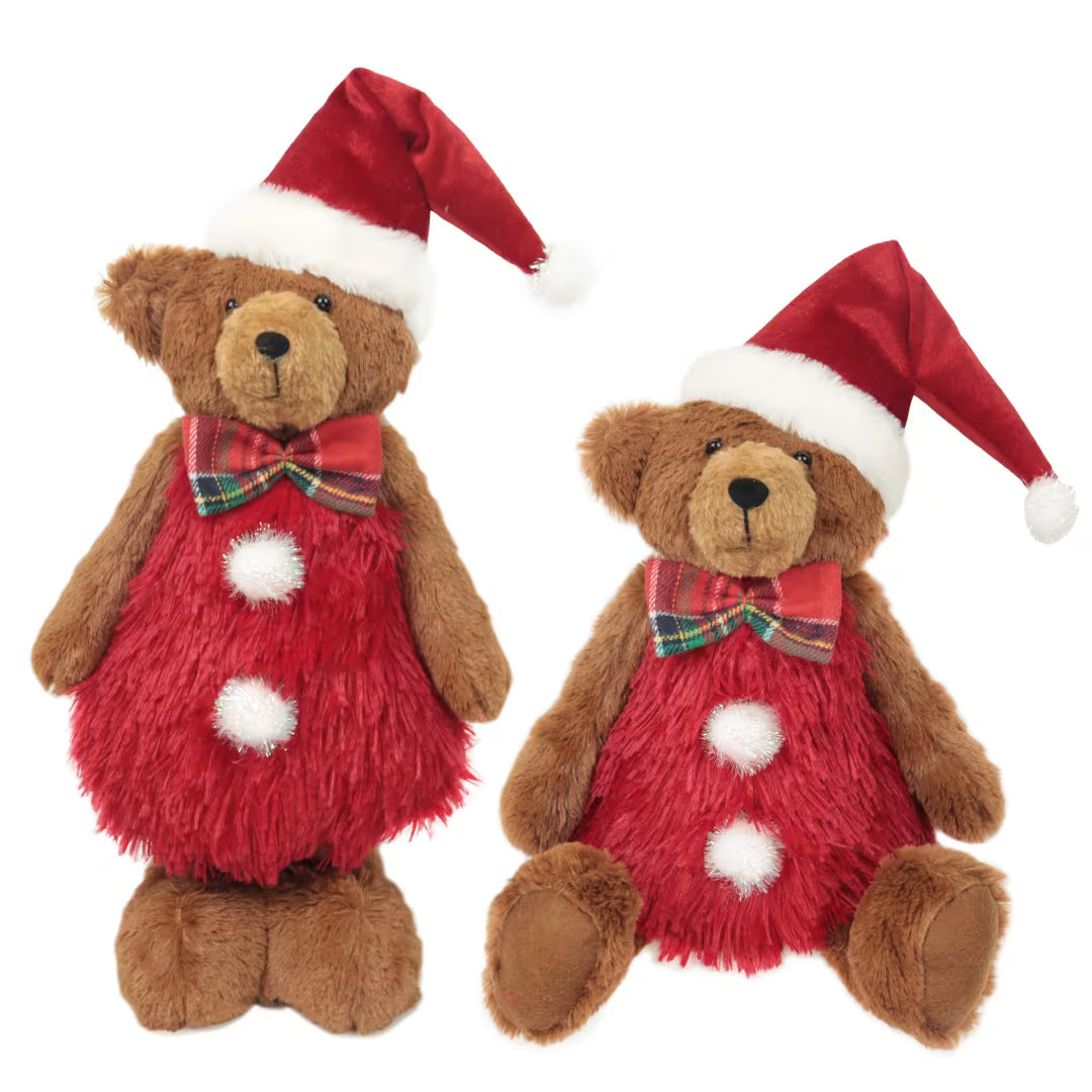 Santa Bear Standing Large