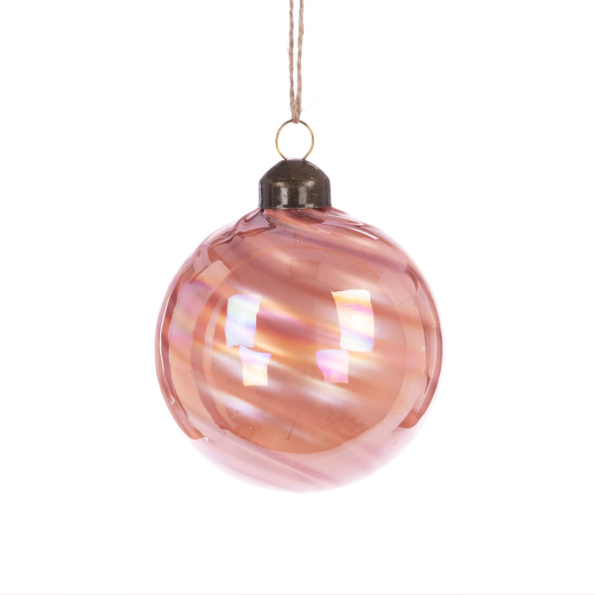 Glass Veda Bauble 8cm