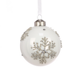 Glass Leia Bauble 8cm