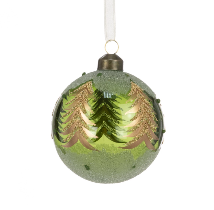 Glass Oakley Bauble 8cm
