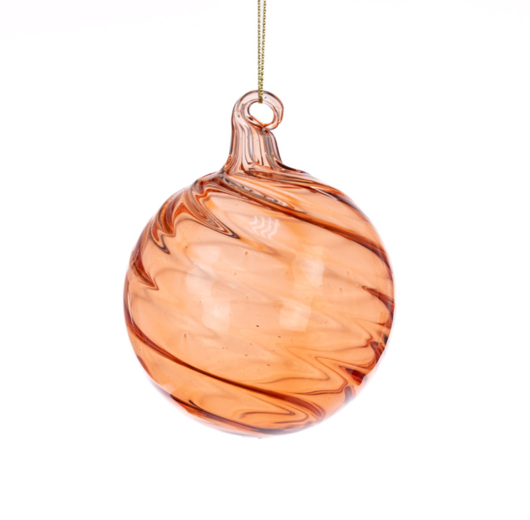Glass Naya Bauble 8cm