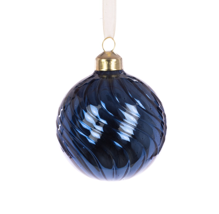Glass Arlette Bauble 8cm