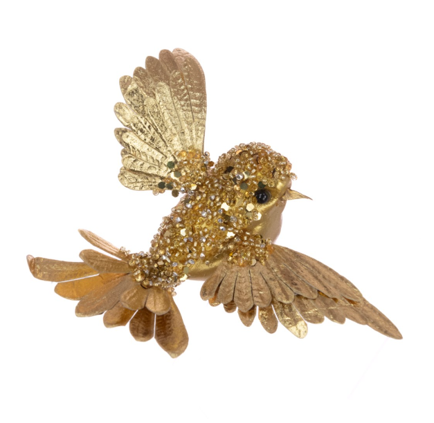 Beaded Bird Clip 13cm