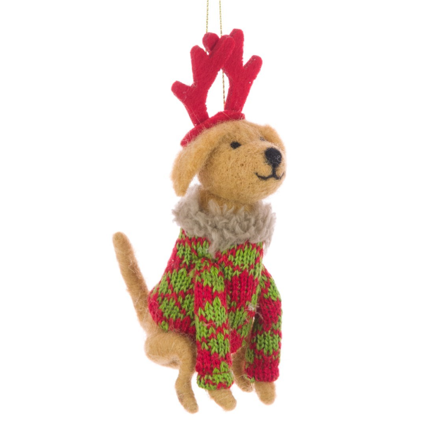 Felt Labrador Hanger 15cm