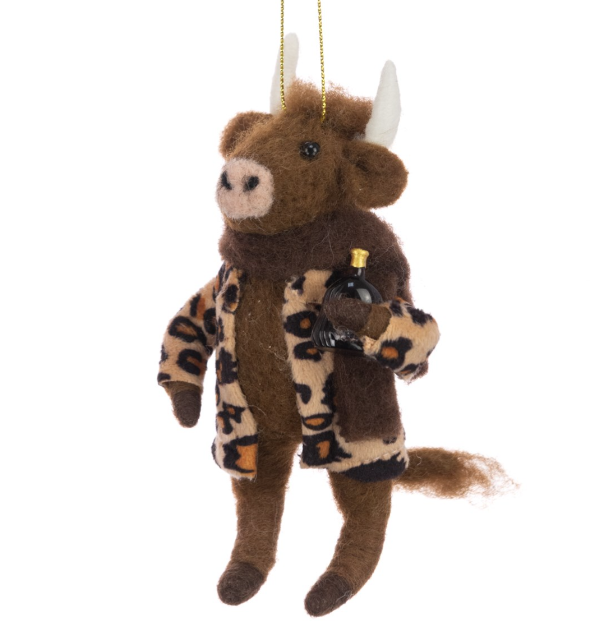 Felt Mr Highland Cow Leopard