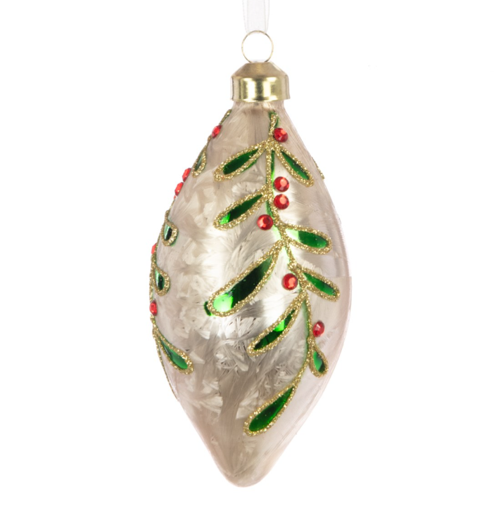 Glass Lottie Finial 12cm