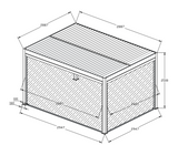 500 Series Pergola 3x3m Green