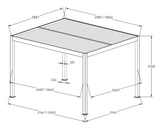 500 Series Pergola 3x4m Green