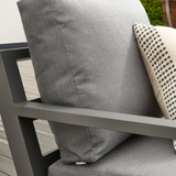 Timber Lounge Corner Set Lava with heigh adjustable table