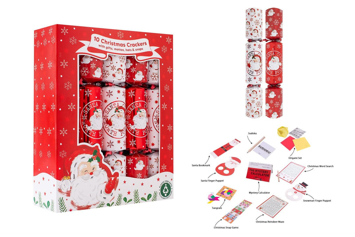 10 x 12" Family Retro Santa Crackers
