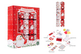 10 x 12" Family Retro Santa Crackers