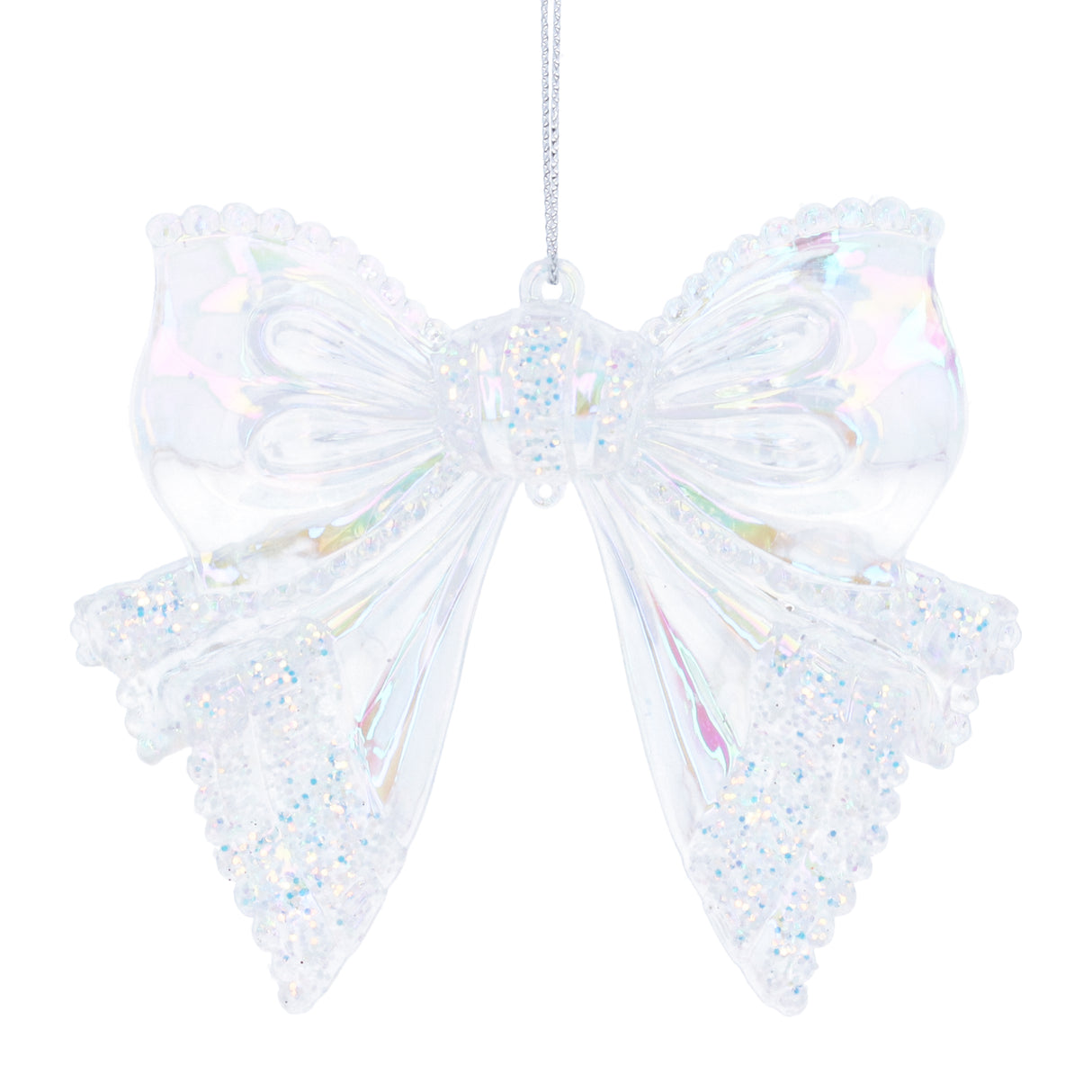 Iridescent Acrylic Bow Dec