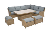 Antigua Modular Rectangular Corner Casual Set Barley & Grey